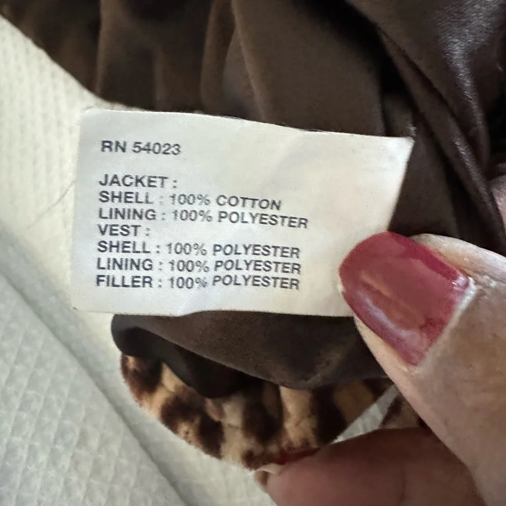GAP Kids Leopard Print Jacket with back pleat